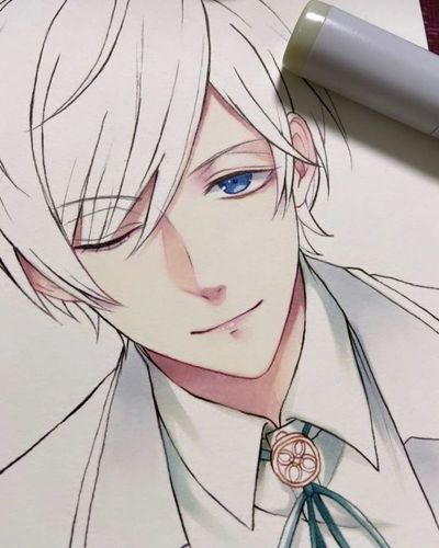 【马克笔步骤】你们要的男人来了!清新动漫男生人物手绘过程!