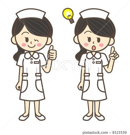 护士帽卡通简笔画