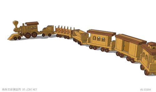 玩具小火车的su模型设计su模型