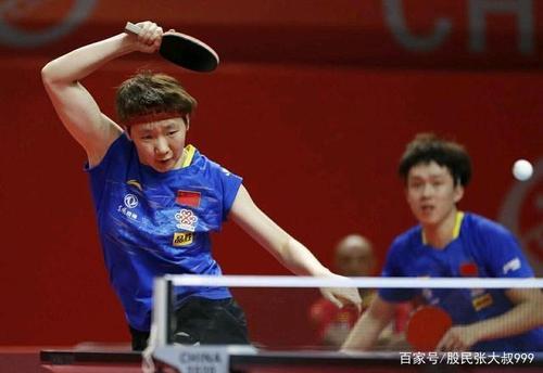 在奥运会模拟赛赛混合双打半决赛王楚钦/王曼昱击败头