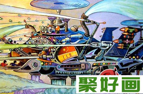 优秀中学生科幻画作品欣赏少年儿童科幻画图片大全