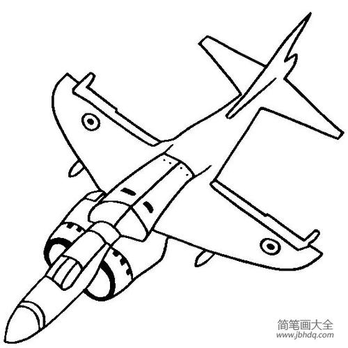 战斗机简笔画大全海鹞战斗机简笔画