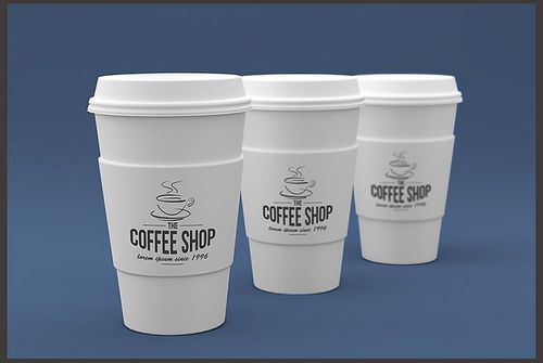 杯子咖啡杯智能贴图样机提案神器设计效果图psd素材中标神器下载