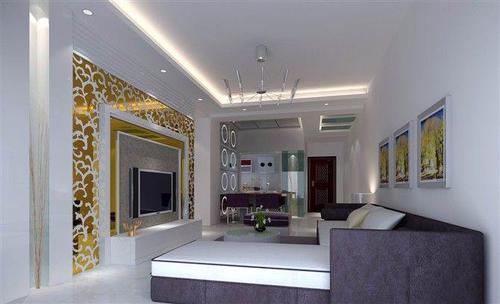 电视墙两边用玻璃好嘛 4款两边玻璃镂空花格电视墙装修效果图