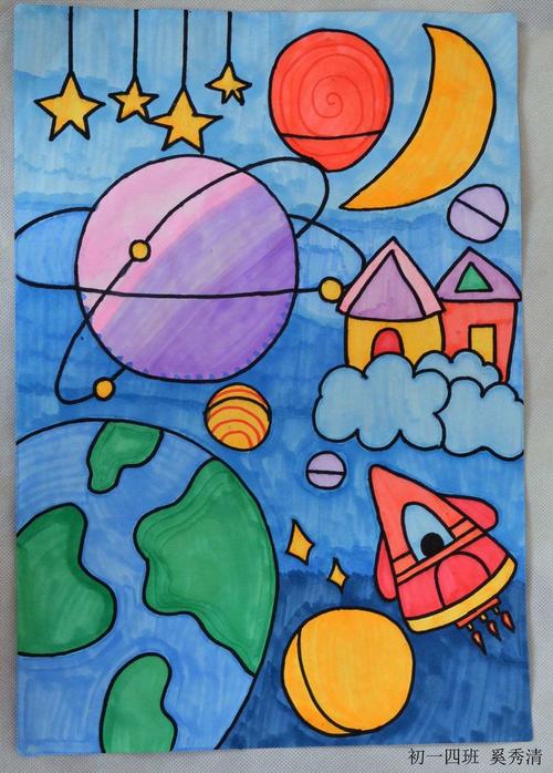 昆明实验中学2023届(4)班七年级上学期优秀美术 作业展示 写美篇 画画