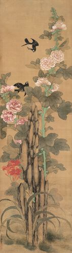 【富贵寿考 立轴 绢本】拍卖品_图片_价格_鉴赏_绘画