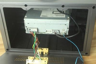 crv拆车cd机改家用音响,实现usb功能
