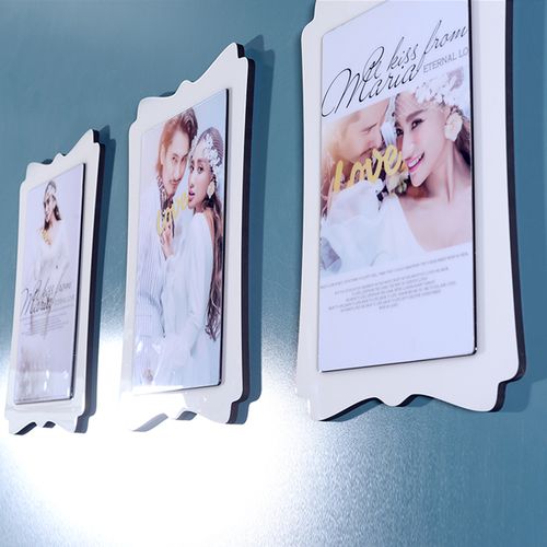 包邮 水晶相框烤瓷组合挂墙摆台照片制作定制画框 影楼婚纱照放大