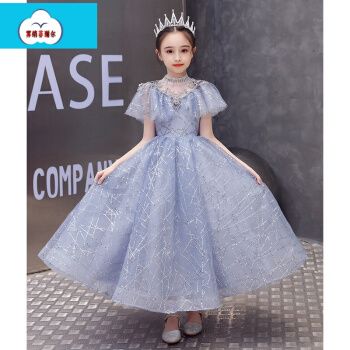 白纱裙女大童12岁以上长裙女童主持人晚礼服公主裙生日儿童婚纱大童