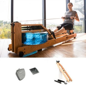 小米划船机家用旗舰同款健身器材水阻实木划船器智能蓝牙华为品质樱桃