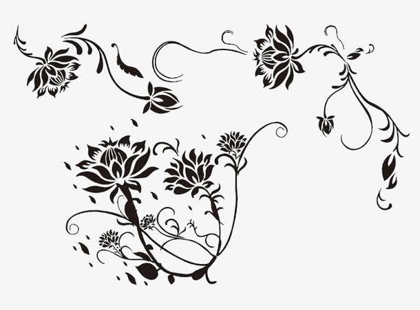 黑白花纹