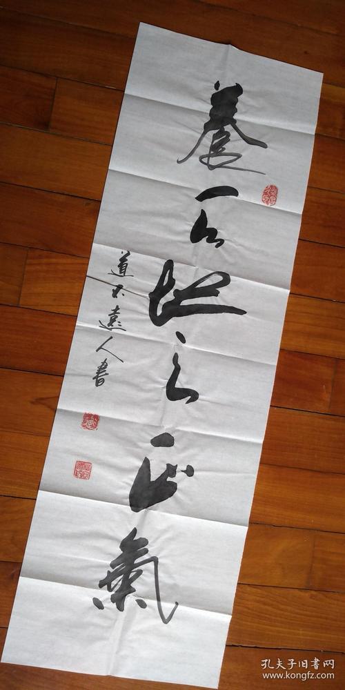 保真知名书法家道不远人杨向道草书条幅养天地正气