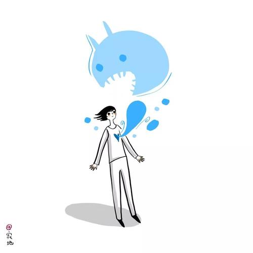 负面情绪是我心中的一只怪兽.它常会不期而至,对我发起突然攻击.