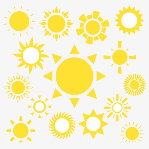 太阳矢量图素材