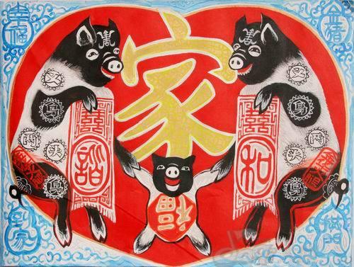 义乌印象(一)(农民画)