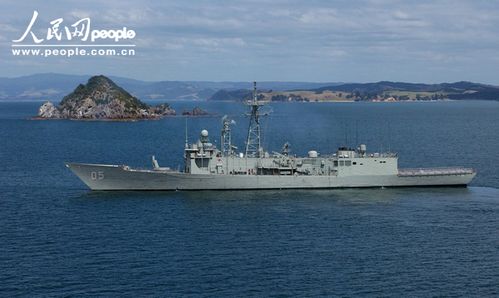 图文:澳大利亚海军"墨尔本"号导弹护卫舰