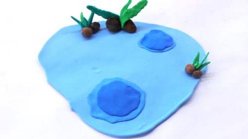 超轻粘土池塘的教程