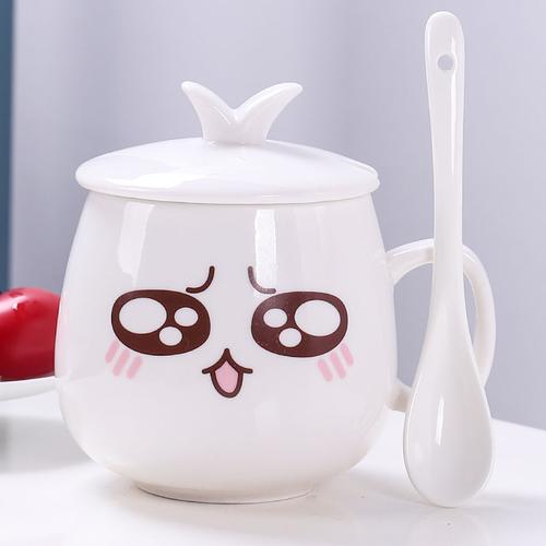 杯子创意陶瓷马克杯情侣杯水杯陶瓷杯带盖个性萌系表情可爱咖啡杯调皮