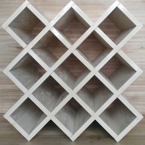 高档皮革八格子酒架 葡萄酒架 酒柜红酒架木质 摆件欧式创意时尚