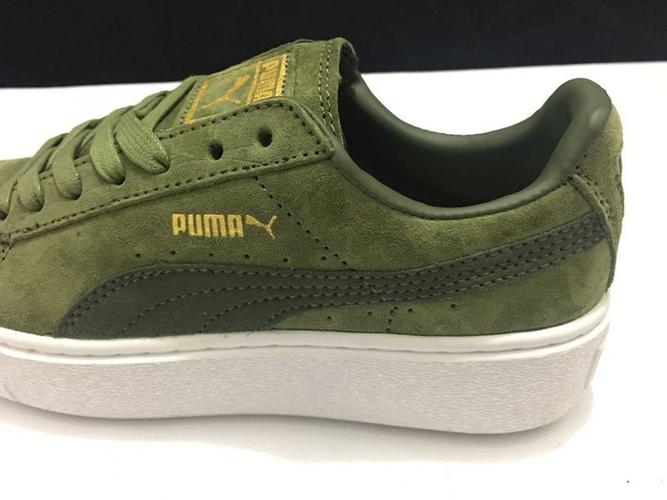 puma basket suede 彪马简版蕾哈娜厚底增高松糕二代军绿 35.5-44