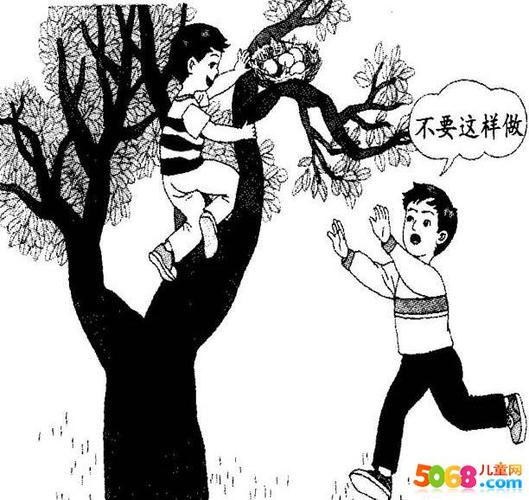小学生一年级看图写话-掏鸟窝