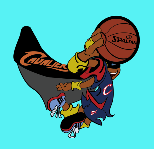 篮球素材 扣篮动态 插画 詹皇模仿者 骑士夺冠 破纪录 vip