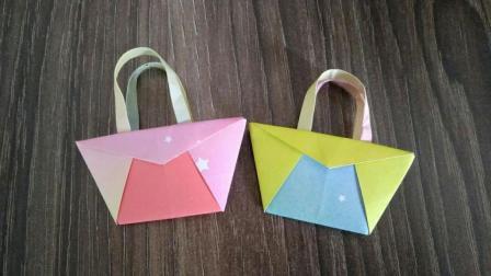 漂亮的手提包折纸反思
