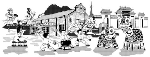 《飘色游街和佛山祖庙》