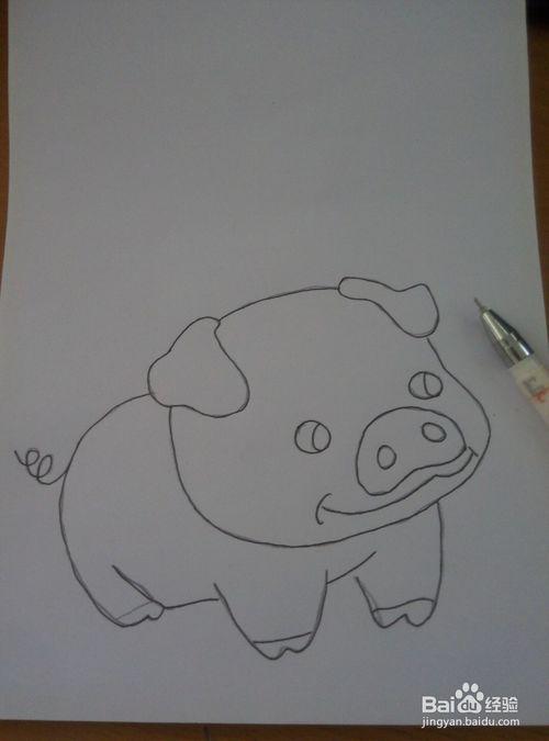 简笔画之萌萌小猪