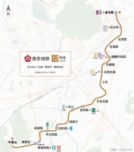12号线与地铁8号线类似,同样也是南京东部的一条重要线路,同样也纵贯