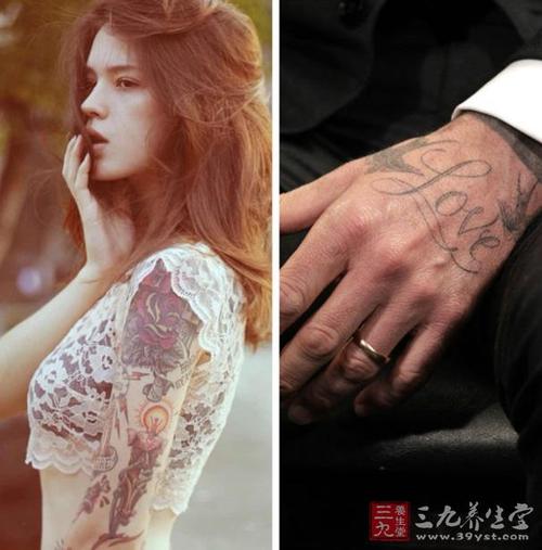 纹身位置暴露你的情感特征