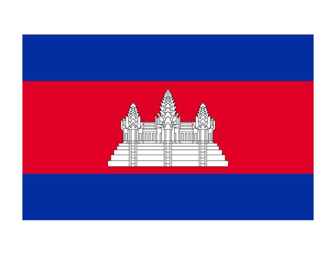 柬埔寨国旗矢量图