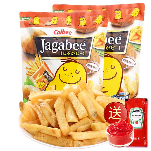 卡乐比薯条三兄弟80g盒日本进口零食咸味酱油味网红薯片土豆条视频