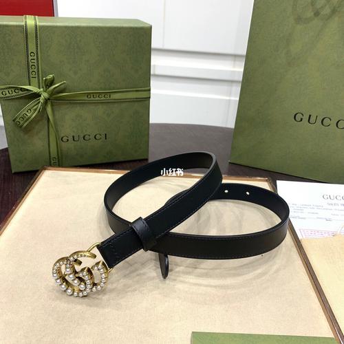 gucci古驰珍珠扣皮带 女腰带_古驰怎么样_腰带_珍珠_皮带_时尚_配饰