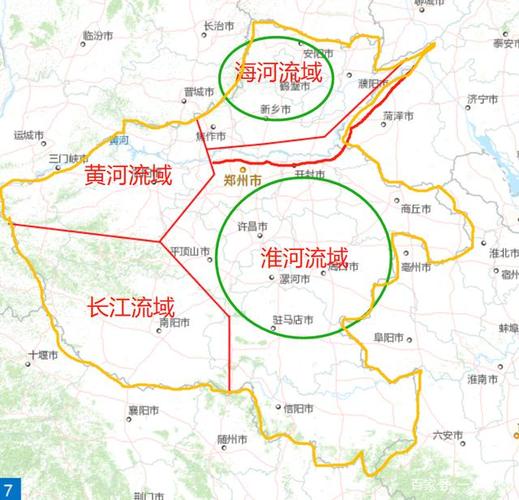 综合上面三个要素考虑, 对于河南最重要的河流是淮河而非黄河.