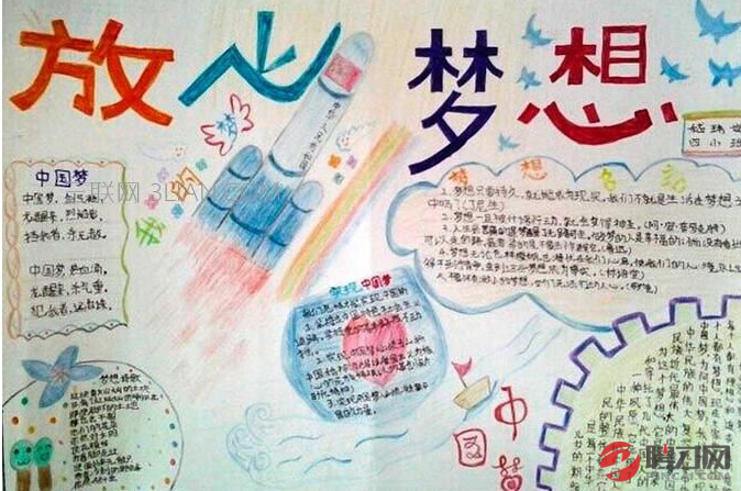 我是小小梦想家放飞梦想手抄报