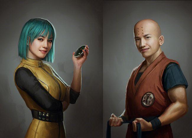 《龙珠》真人版画风,悟空很可爱,悟饭和比克有点老,布尔玛漂亮