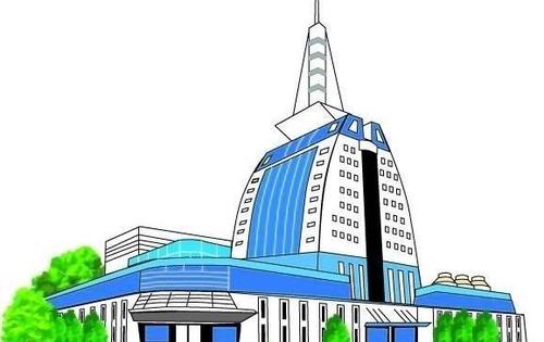 手绘大连建筑图片