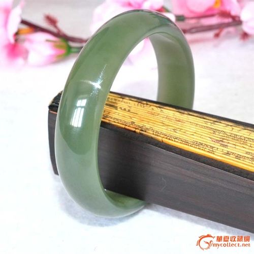 和田玉 和田青玉手镯 玉质细腻油润 高贵典雅 带鉴定