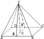 如图:在四棱锥v-abcd中,底面abcd是边长为2的正方
