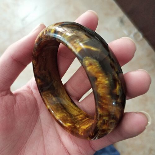 天然金丝海柳手镯58mm 水波血柳黑珊瑚手串女款手链花梨檀木紫檀 海柳