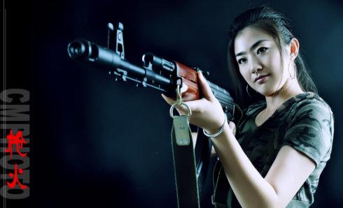 史上最柔美的女枪手-cm摄影工作室写真摄影系列