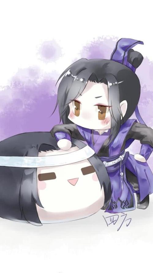 《魔道祖师》高清动漫,图三蓝忘机变成包子太可爱了