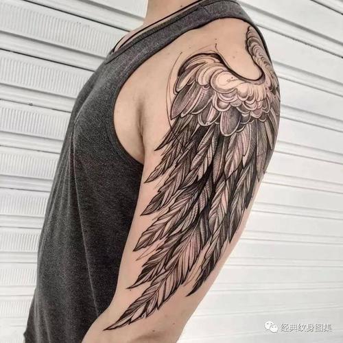 翅膀纹身素材