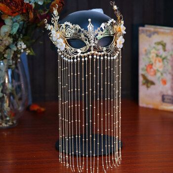 半脸面具性感公主面具万圣节化妆舞会蕾丝黑色神秘网纱半脸面罩2021