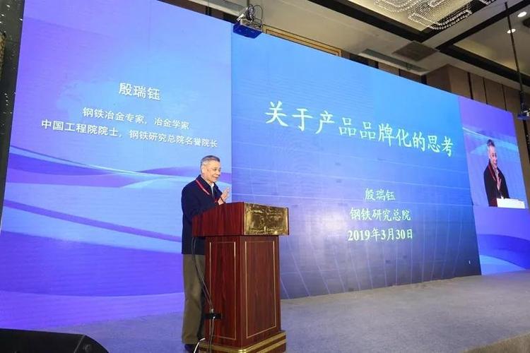 原冶金部副部长,中国工程院院士殷瑞钰作报告
