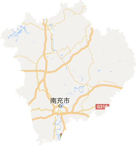 南充市电子地图高清版大图