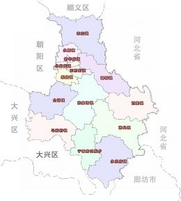 北京市通州区行政区划示意图通州区(汉语拼音:tōng zhōu qū;英文