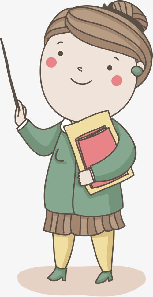 慈祥的老师 教师 教师节 卡通 女老师 涂鸦 简笔画 老师 上课 讲课 授