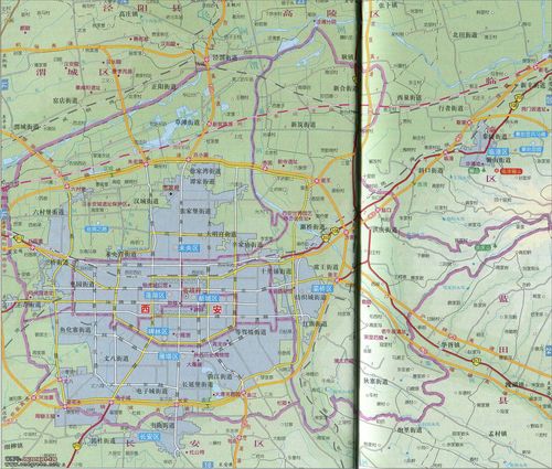 碑林区灞桥区雁塔区地图_西安地图库_地图窝